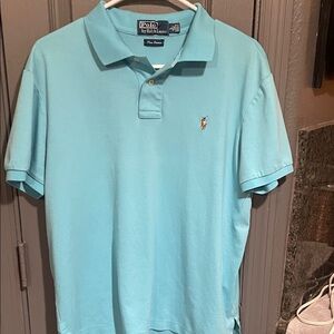 Polo by Ralph Lauren Men's Light Blue Polo Shirt
